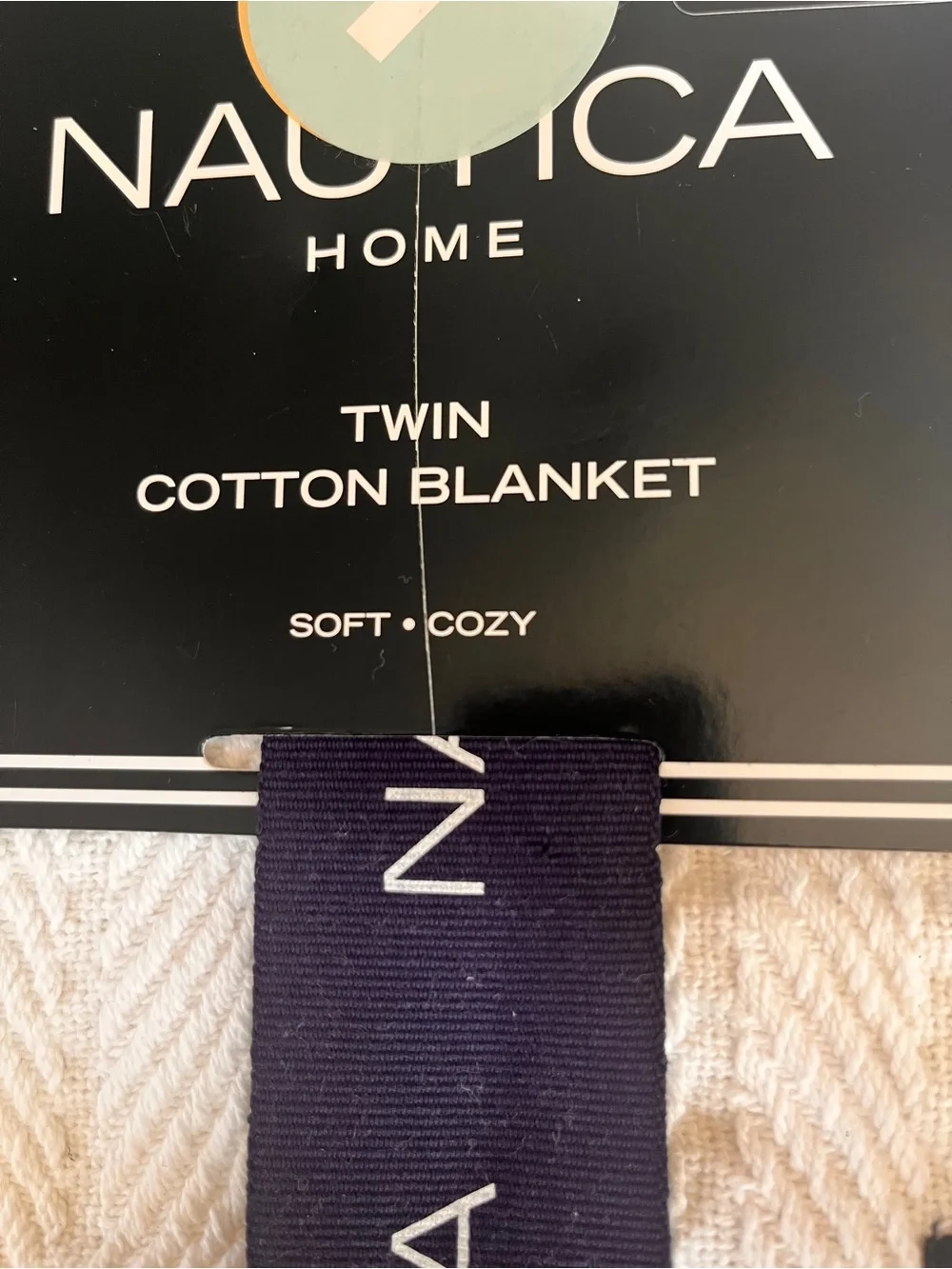 Nautica Home Twin Cotton Blanket - NEW